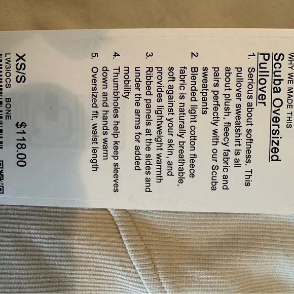 Lululemon Cream Sweatshirt - Picture 4 of 4